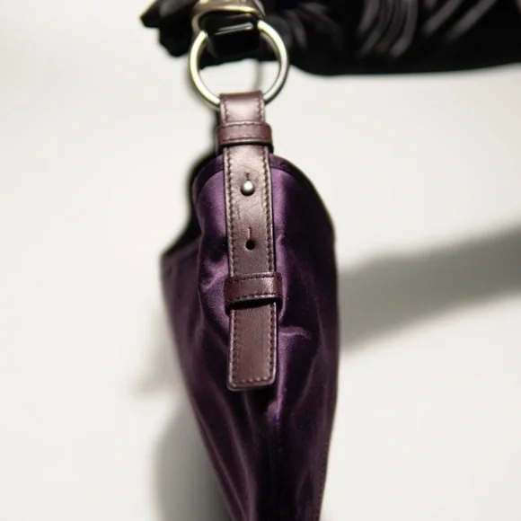 Tom Ford Yves Saint Laurent Purple Satin Mombosa Bag - Picture 4 of 12
